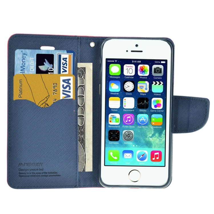 Cross Texture Leather Case with Holder & Card Slots & Wallet for iPhone