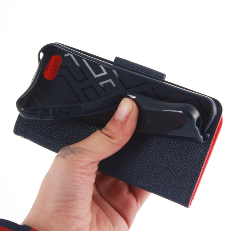 Cross Texture Leather Case with Holder & Card Slots & Wallet for iPhone