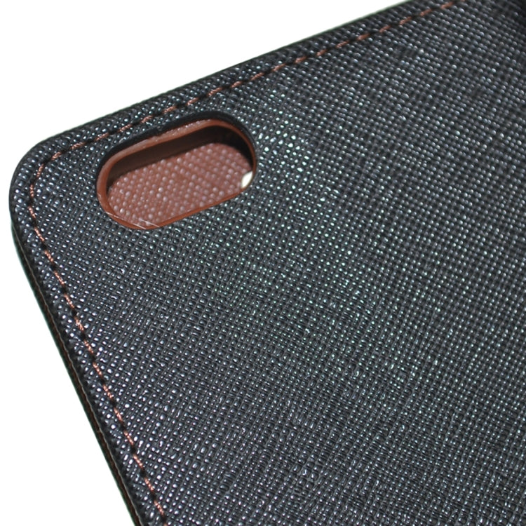 Cross Texture Leather Case with Holder & Card Slots & Wallet for iPhone