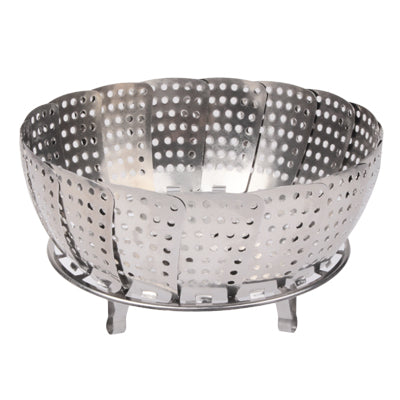 Multifunction Stainless Steel Folding Fruit Plate Fruit Dish / Steam Rack