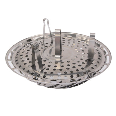 Multifunction Stainless Steel Folding Fruit Plate Fruit Dish / Steam Rack