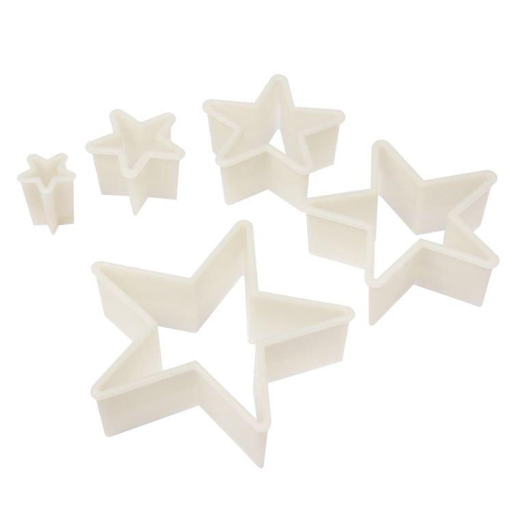 5 PCS Pentagram Shape Food Processing Machine for Soft Biscuit Machine / Cake Biscuit Moulds