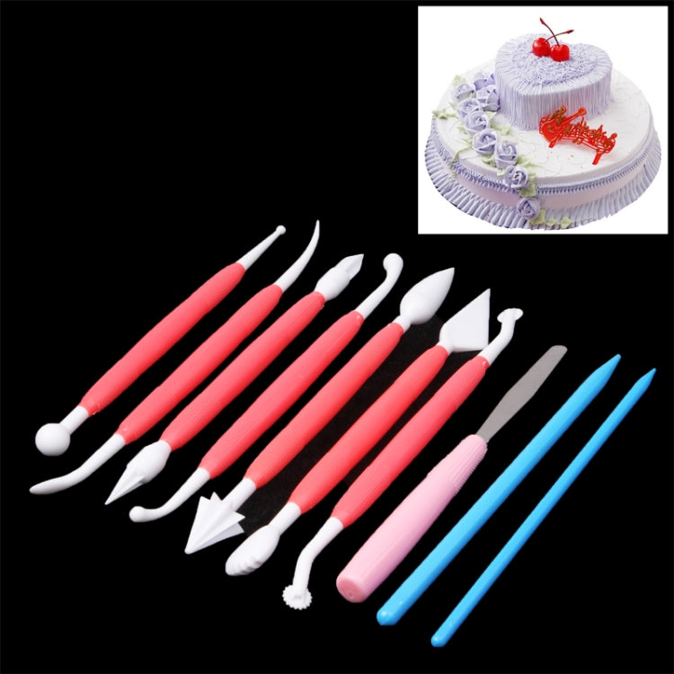 10 PCS Cake Modelling Tool Set (Random Color)