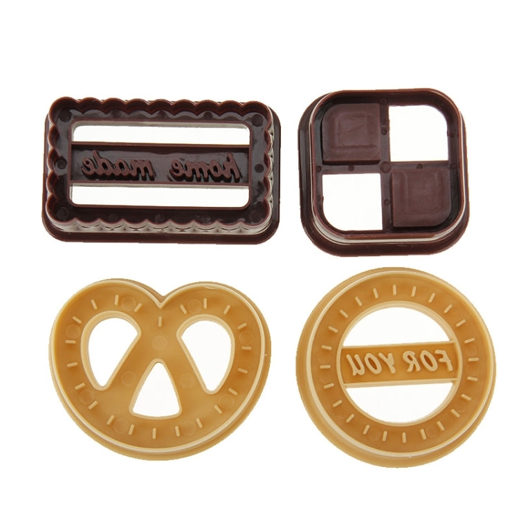 Classic Cookies Shaped Biscuit Cookie Cutter Mold Set (4pcs in one packaging, the price is for 4pcs)