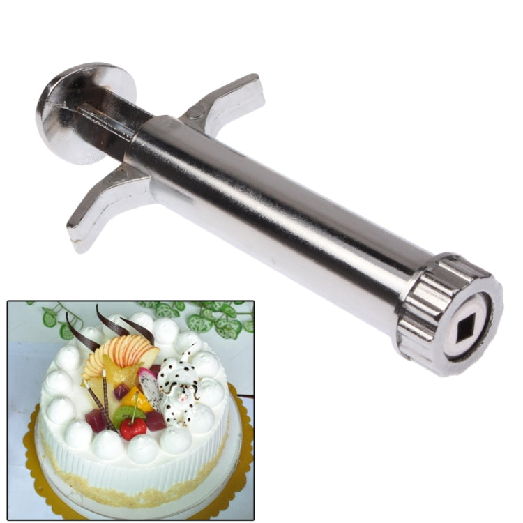 Cake Mold Decorating Cream Pen Chocolate Mounting Patterns Tools Piping Device(Silver)