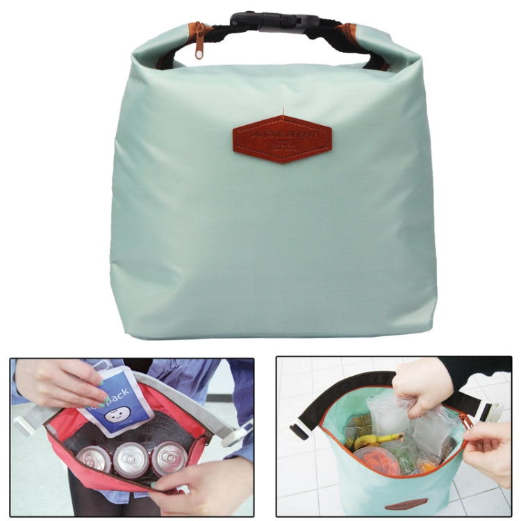 Household Portable Lunch Picnic Handbag(Green)