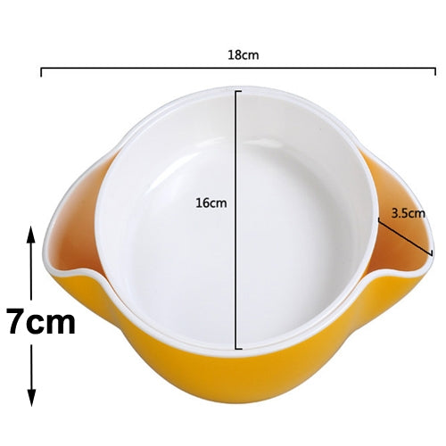 Fashion Double Layer Candy Nuts Dried Fruit Plate Bowl (Random Color Delivery)