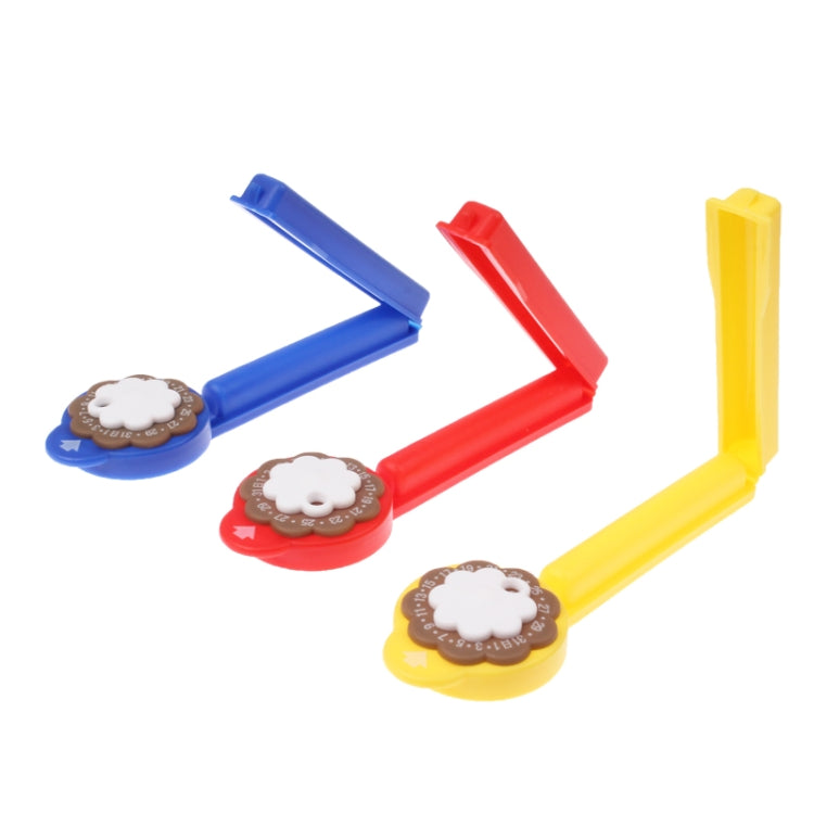 3 PCS Date Label Food Storage Bag Sealing Clips Sealer Food Clip (Random Color Delivery)