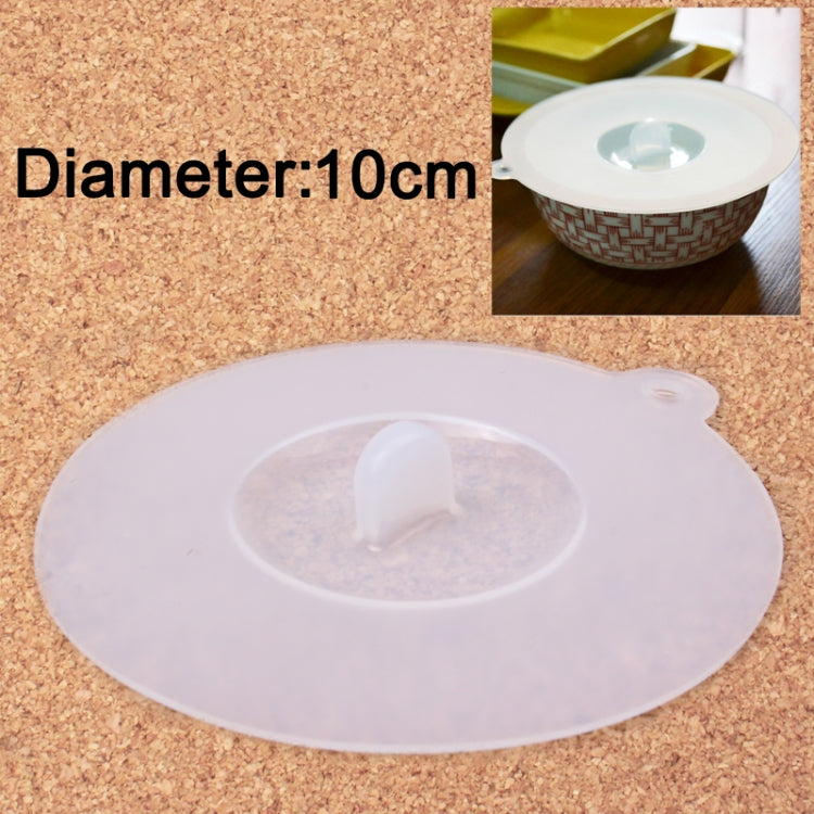 Creative Silicone Airtight Cup Lid / Bowl Cover (Diameter: 10cm)(White)