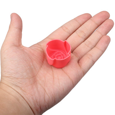 6 pcs Soft Silicone Rose Style Cake Cup Muffin Cases Chocolate Cupcake Liner Baking Cup, Diameter: 3cm