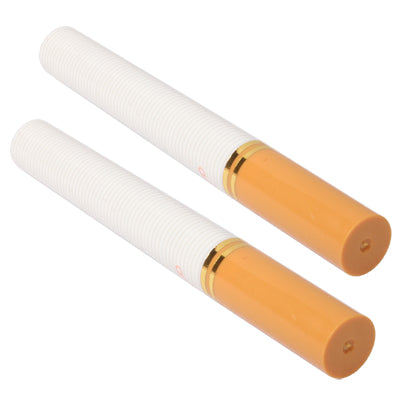 2 PCS Portable Cigarette Design Toothpick Holders Toothpicks Extinguishers Toothpicks Tubes(White)