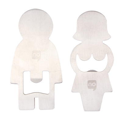 Creative Girl & Boy Shaped Stainless Steel Bottle Opener