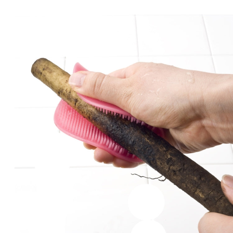 Kitchen Fruit Clean Round Silicone Brush