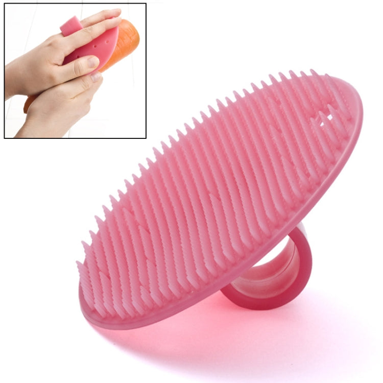 Kitchen Fruit Clean Round Silicone Brush