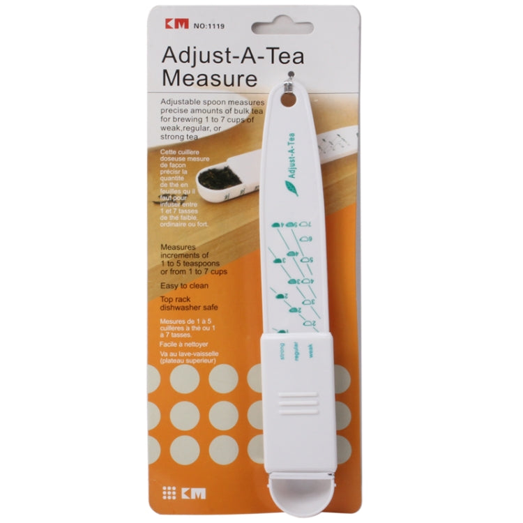 Kitchen Item Adjustable Measure Tea Spoon(White)