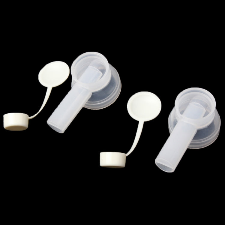 2 PCS Resin Bottle Stopper Oil Pourer with Lid(White)