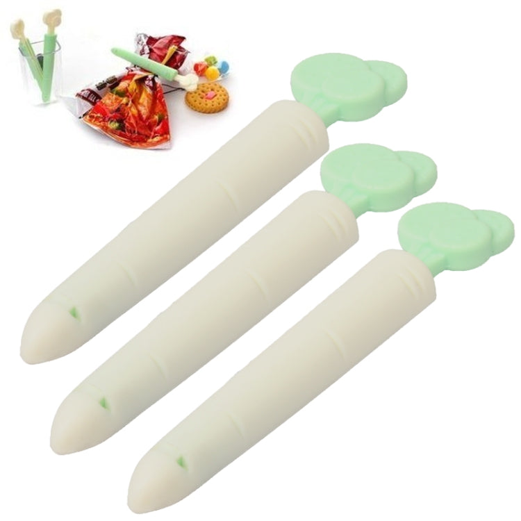 Cute Radish Design Vacuum Bag Sealing Clip (3pcs in one packaging, the price is for 3pcs)