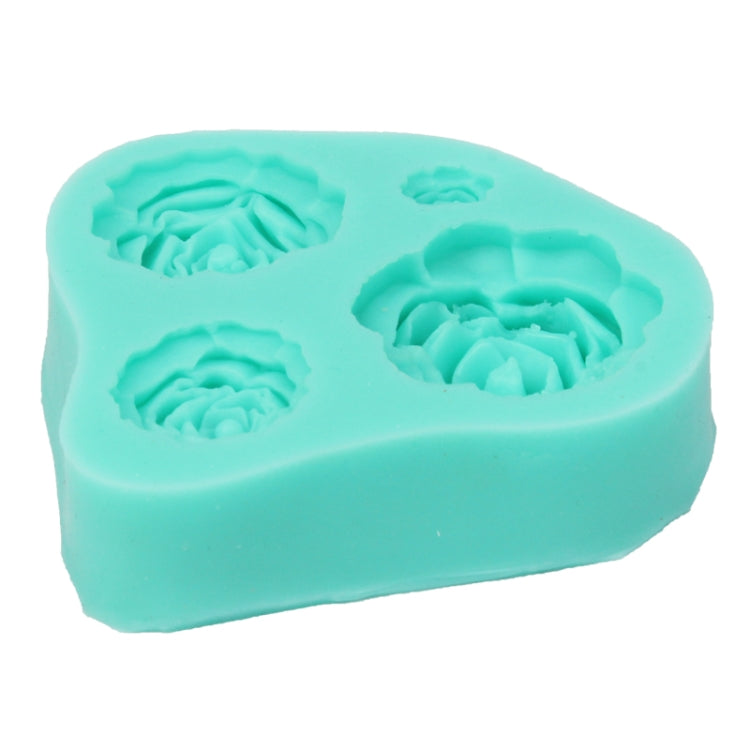Soft Silicone Rose Style DIY Cupcake / Cake / Bread / Jelly / Chocolate / Pizza / Sugar Paste Mold, Random Color Delivery(Green)