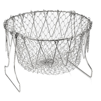 Chef Buddy Stainless Steel Steam / Fry / Wash Strain Basket