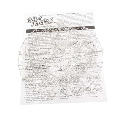 Chef Buddy Stainless Steel Steam / Fry / Wash Strain Basket