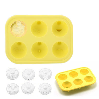 Silicone Mr.P Face Expression Ice Cube Tray (Random Color Delivery)