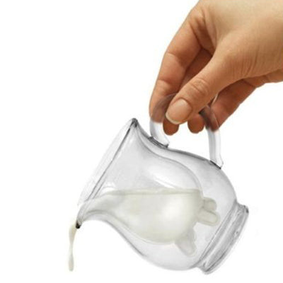 Double-Layer Cow Milk Glass Cup