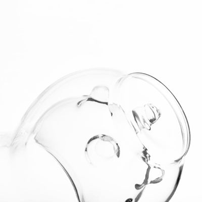 Double-Layer Cow Milk Glass Cup