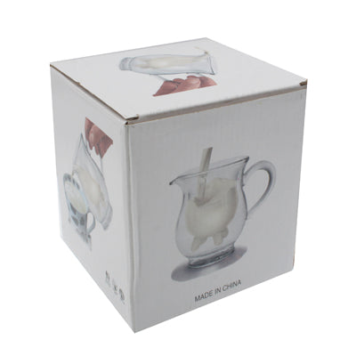 Double-Layer Cow Milk Glass Cup