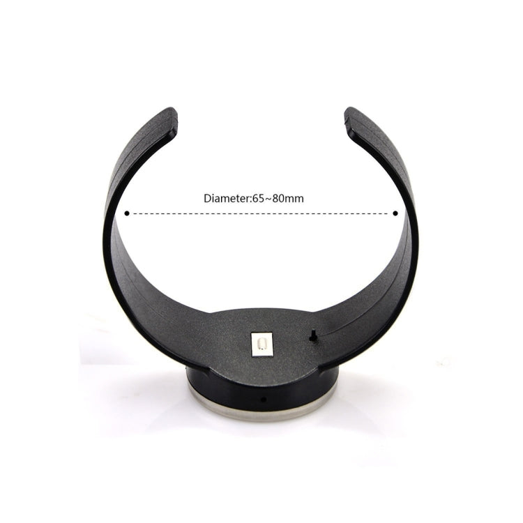 Celsius Degree Digital LCD Display Wine Bottle Thermometer (Silver Shell + Black Band)