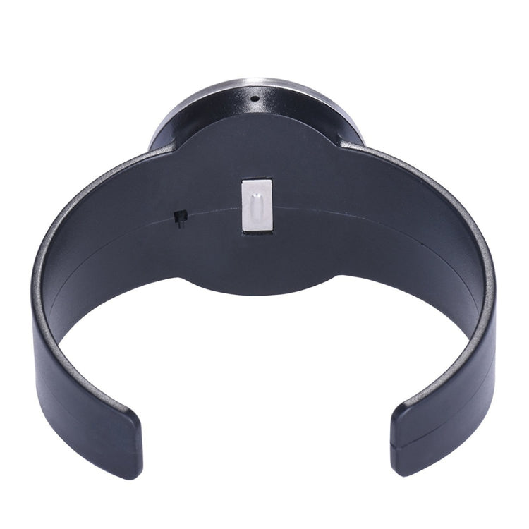 Celsius Degree Digital LCD Display Wine Bottle Thermometer (Silver Shell + Black Band)