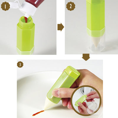DIY 3 Set of Pen Bread / Cake Food Painting Pen / Authoring Tools