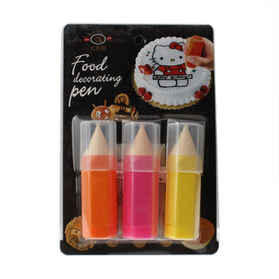 DIY 3 Set of Pen Bread / Cake Food Painting Pen / Authoring Tools