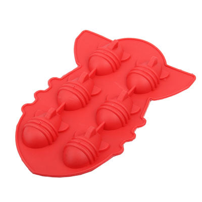 Cool BOMB 3D Shape 6-Grid Ice Cube Tray (Random Color Delivery)