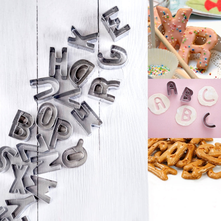 Letters Shape Food Processing Machine for Soft Biscuit Machine / Biscuit Moulds(Silver)