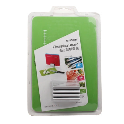 Chopping Board Set Set Includes 3 Boards,Stainless Steel Rack