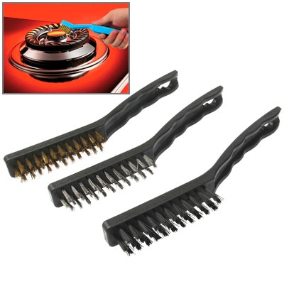 Stove Brushes Iron Brush + Stainless Steel + Brush Nylon Brush