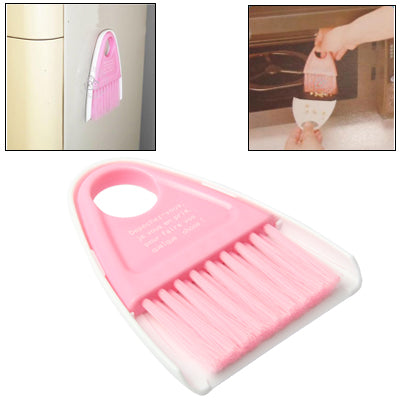 Pretty Dustpan & Broom with Magnet Convenience Healthy Life (Pink)