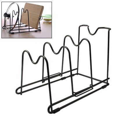 Iron Multi-purpose Kitchen Stand(Black)