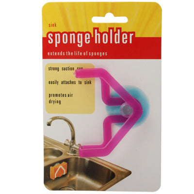 Kitchen Sink Sponge Holder with Suction Cup (Random Color Delivery)