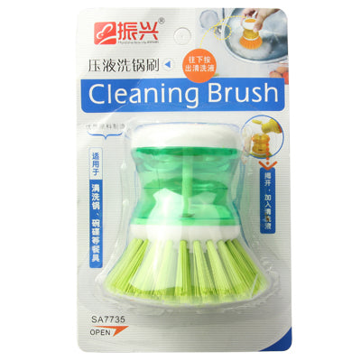 Kitchen Cleaning Tool Pot Brush (Green)