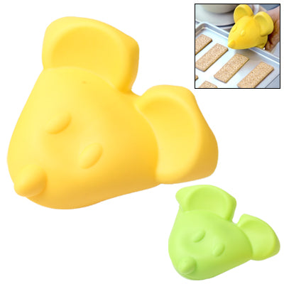 Little Mouse Head Shaped Heat-insulated Single Glove Safe Hand Pad Home Kitchen Tool (Random Color Delivery)