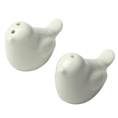 2 pcs Pair of Ceramic Bird Style Caster Creative Condiment Bottles