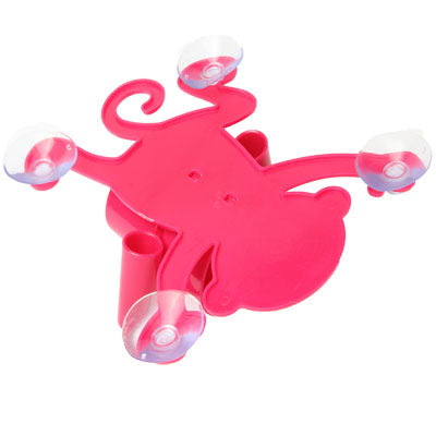 Red Big Belly Naughty Monkey Toothbrush Holder(Red)