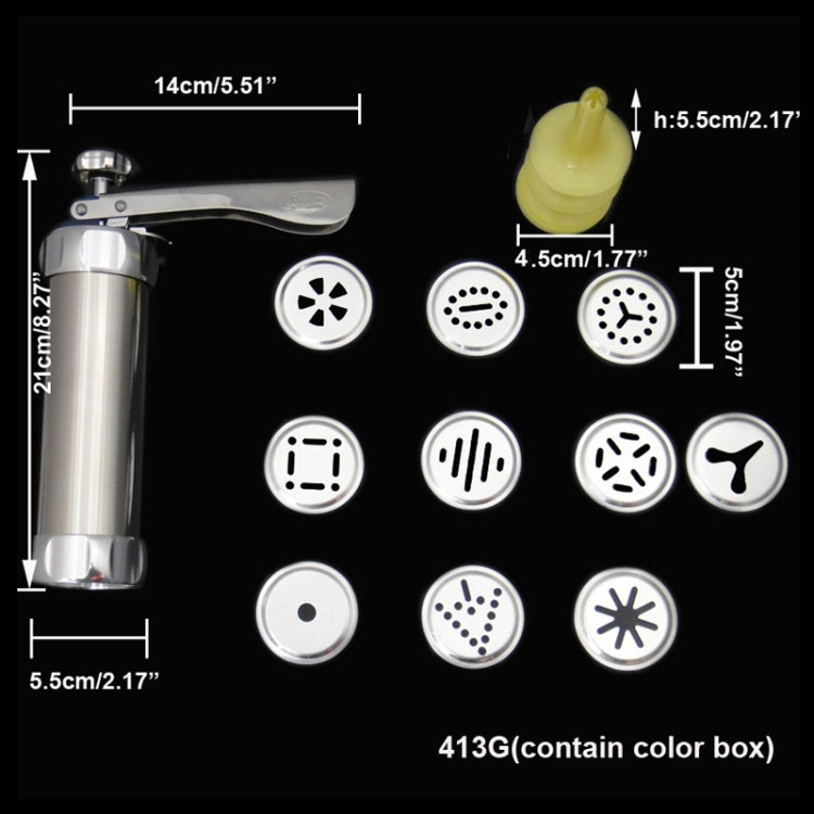 Biscotti Biscuit Maker with 20 Moulds(Grey)