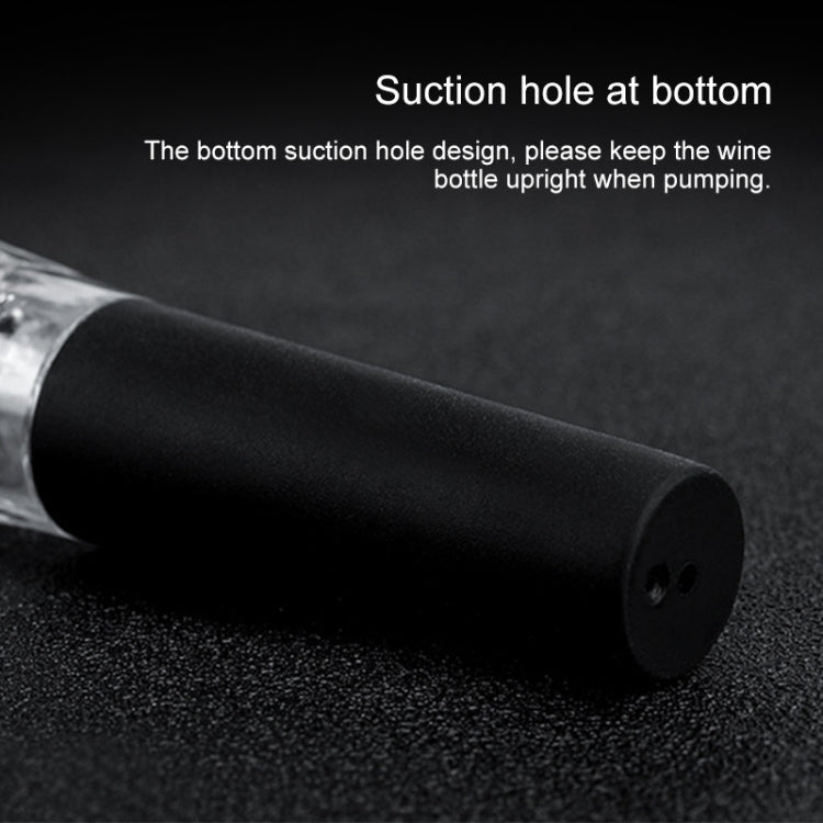 Reusable Vacuum Stopple Bottle Stopper Cork Plug for Wine Liquor(Black)