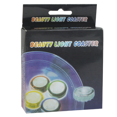 Touch Activated Romantic with Colorful 3-LED Bulbs Flashing Illuminant Drinking Cup Bottle Mat