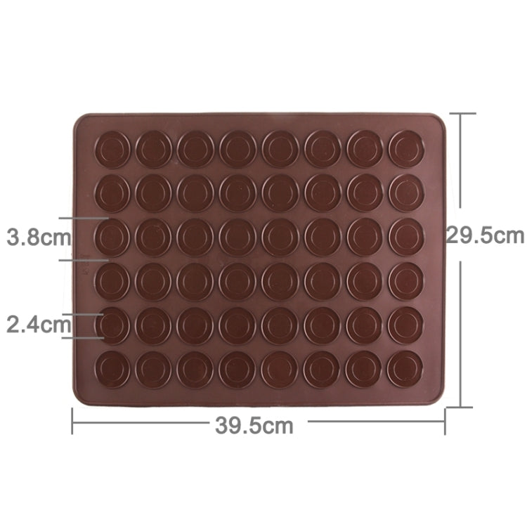 Large Size 2 Sides Macaron Special Silicone Mat Cake Muffin Mold(Coffee)