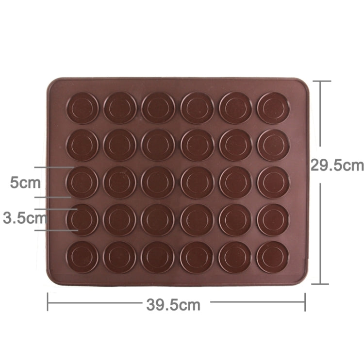 Large Size 2 Sides Macaron Special Silicone Mat Cake Muffin Mold(Coffee)
