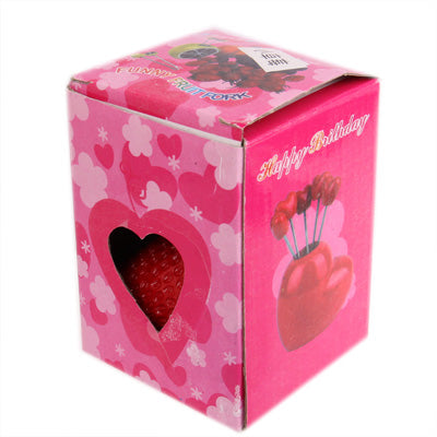 Creative Strawberries Shape Fruit Fork Set(Red)