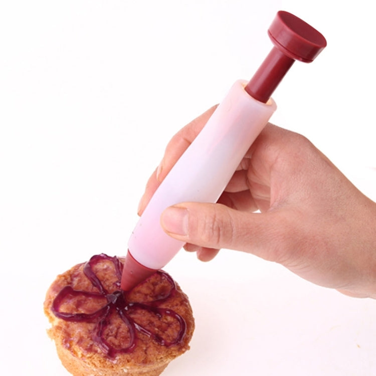 Funny Silicon DIY Cake Biscuit Cookie Pastry Icing Decoration Syringe Chocolate Plate Pen Tool